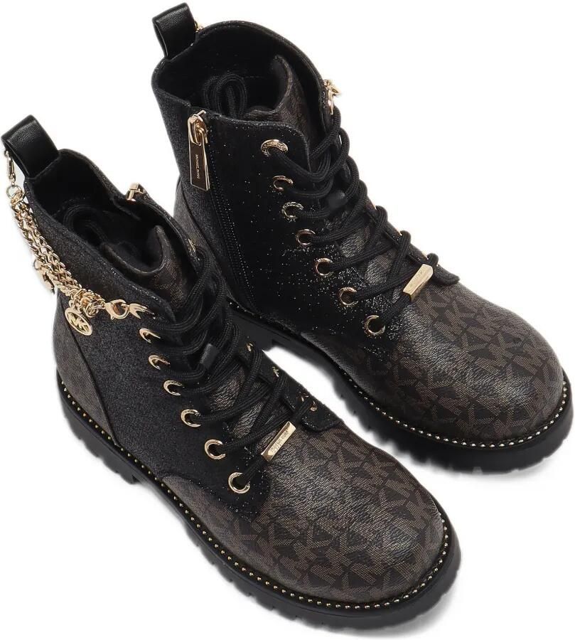 Michael Kors Kids Kalina Charm monogram-print glitter boots Zwart - Foto 2