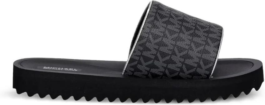 Michael Kors Kids logo-print flip flops Zwart - Foto 4