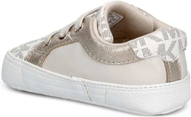 Michael Kors Kids Sneakers met metallic afwerking en logoprint Wit - Foto 2