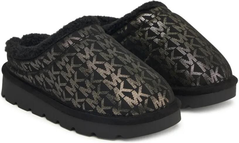 Michael Kors Kids Osaka logoprint slippers Zwart