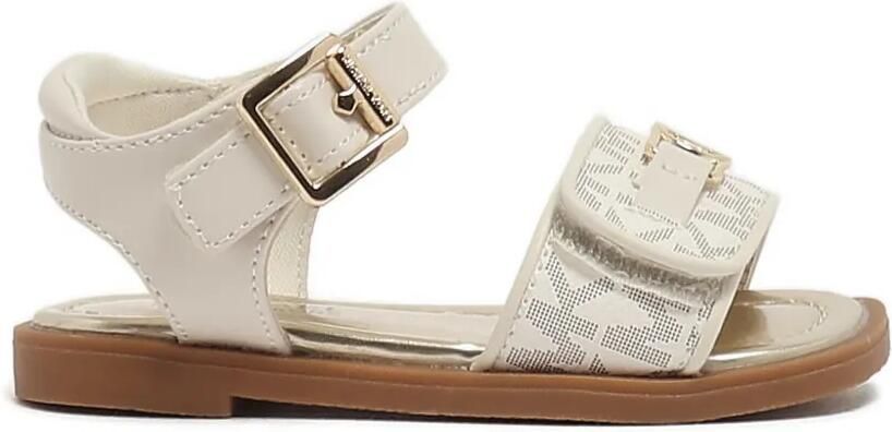 Michael Kors Kids Sandalen met klittenband Beige