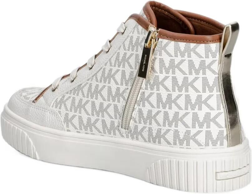 Michael Kors Kids Shea Split logo-print high-top sneakers Beige - Foto 4