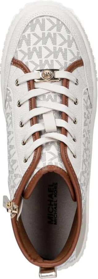 Michael Kors Kids Shea Split logo-print high-top sneakers Beige - Foto 3