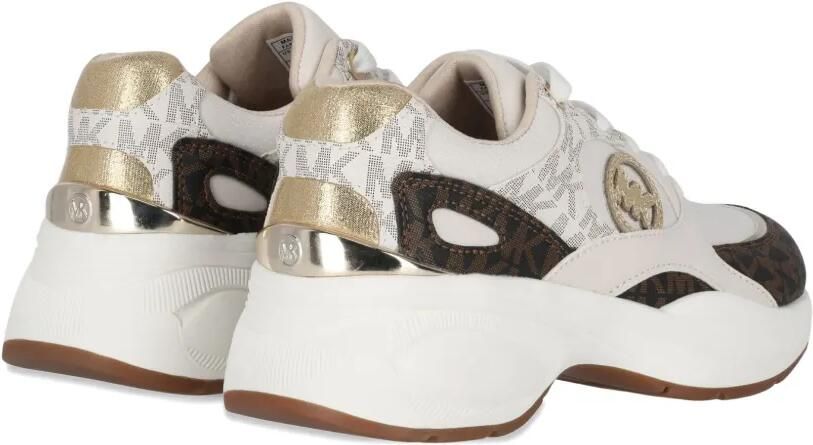 Michael Kors Kids Sneakers met logoplakkaat Beige - Foto 3