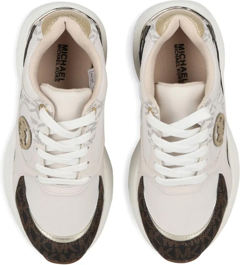Michael Kors Kids Sneakers met logoplakkaat Beige - Foto 2