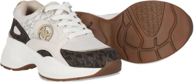 Michael Kors Kids Sneakers met logoplakkaat Beige - Foto 5