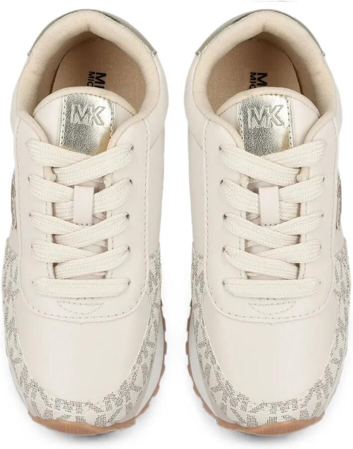 Michael Kors Kids Sneakers met logoplakkaat en monogram Beige - Foto 2