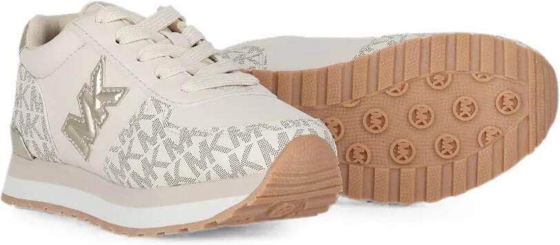Michael Kors Kids Sneakers met logoplakkaat en monogram Beige - Foto 5