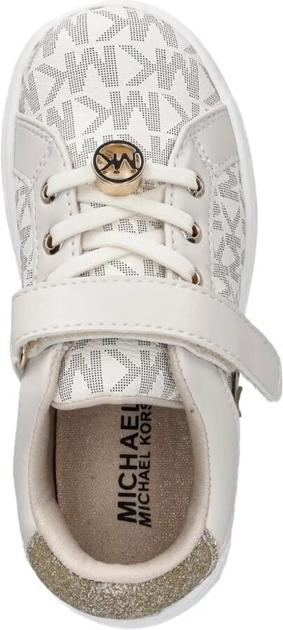 Michael Kors Kids Sneakers met monogram-print en glitters Wit - Foto 3