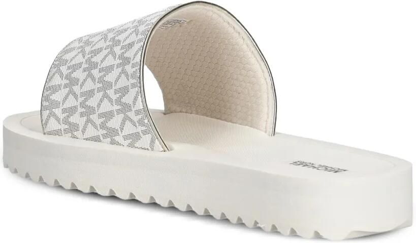 Michael Kors Kids Teagan Merrick 2 monogram-print slides Beige - Foto 2