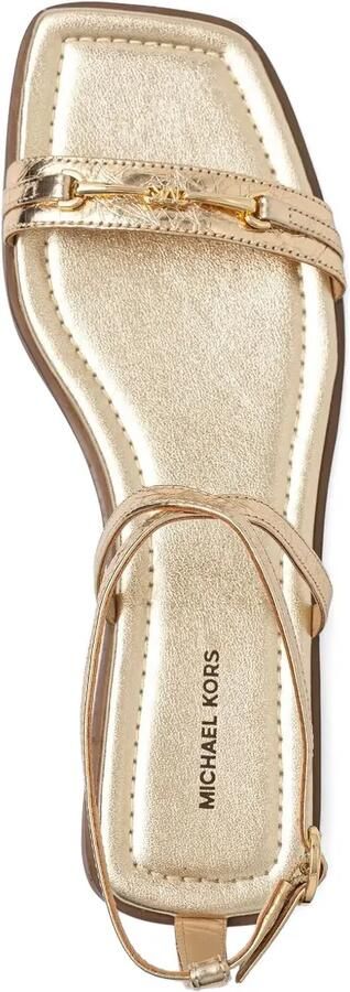 Michael Kors Lena metallic leren sandalen Goud - Foto 3
