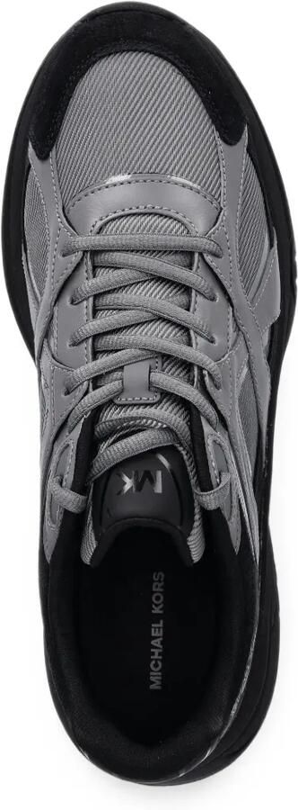 Michael Kors Leo sneakers met mixed-media print Grijs