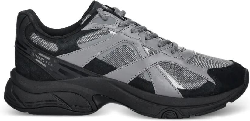 Michael Kors Leo sneakers met mixed-media print Grijs - Foto 4