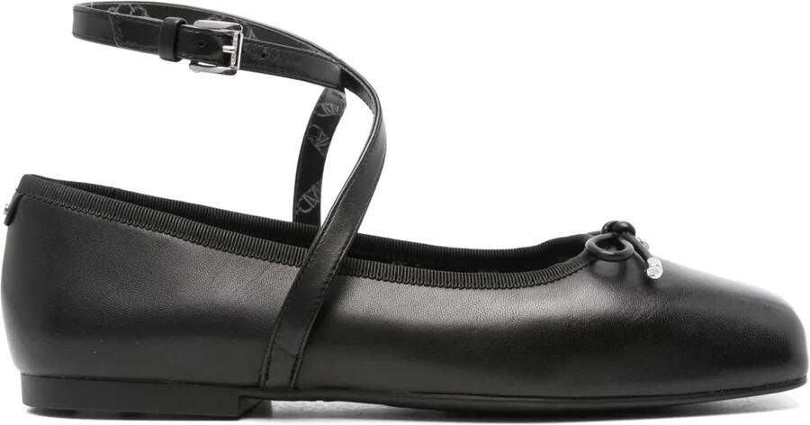 Michael Kors Leren ballerina's Zwart