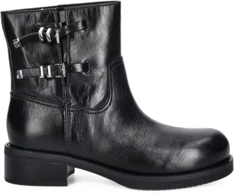 Michael Kors Leren laarzen met gespband Zwart