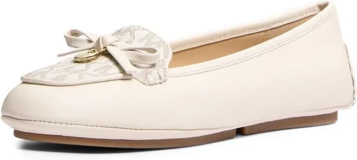 Michael Kors Leren mocassins met exclusief Wendy-logo Beige