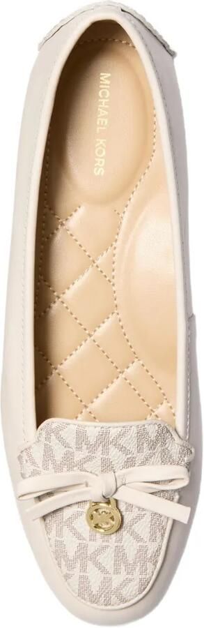 Michael Kors Leren mocassins met exclusief Wendy-logo Beige - Foto 3