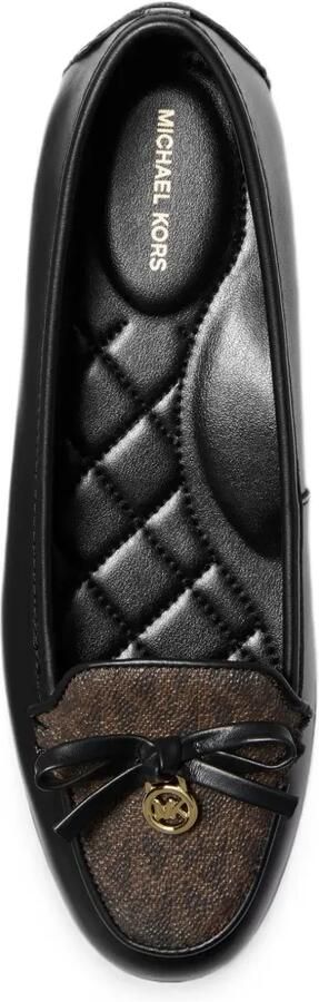 Michael Kors Leren mocassins met exclusief Wendy-logo Zwart - Foto 4