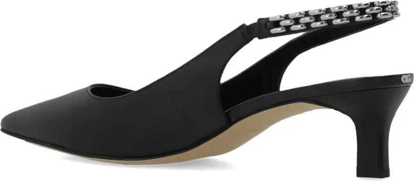 Michael Kors Leren pumps met kettingdetail en puntige neus Zwart - Foto 3