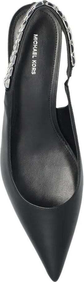 Michael Kors Leren pumps met kettingdetail en puntige neus Zwart - Foto 5