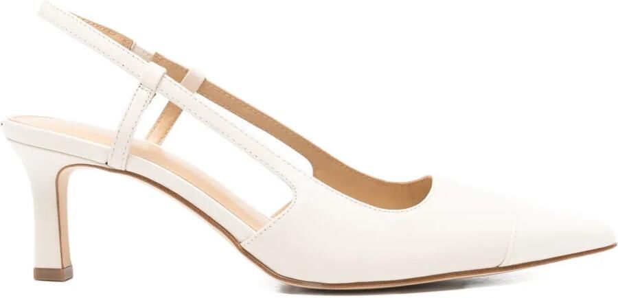Michael Kors Leren slingback pumps Beige