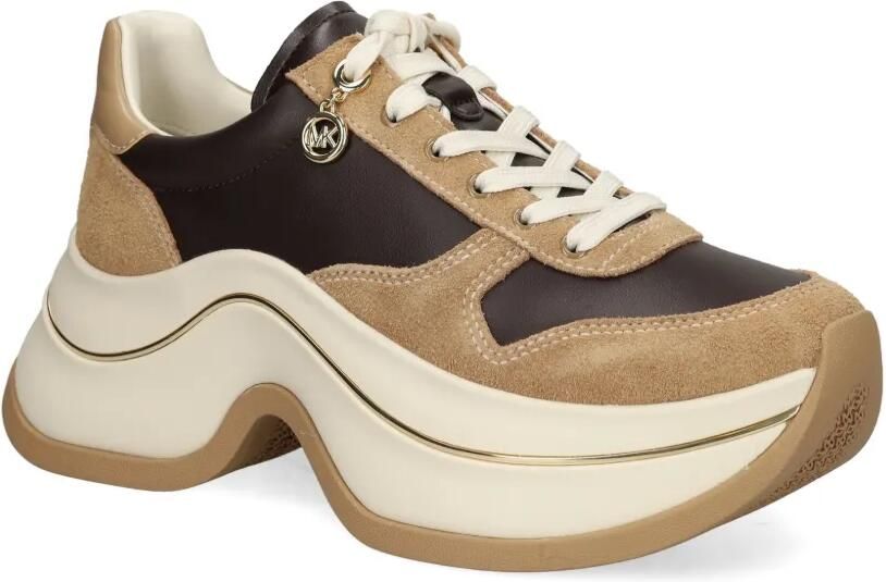 Michael Kors Leren suède sneakers met plateauzool 293 HUSK MULTI - Foto 2