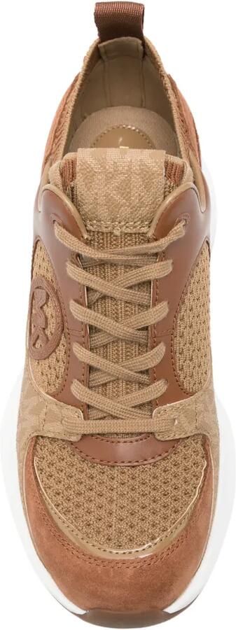 Michael Kors Chunky sneakers met logopatch Bruin - Foto 4