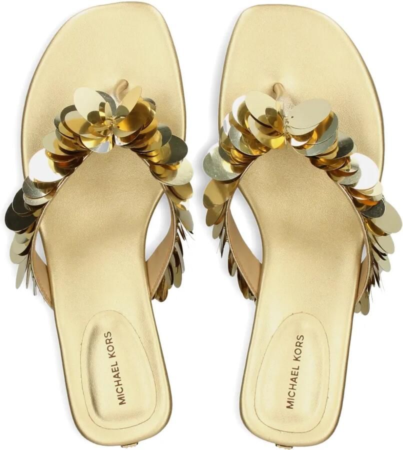 Michael Kors Loretta sandalen verfraaid met bloemen Zwart