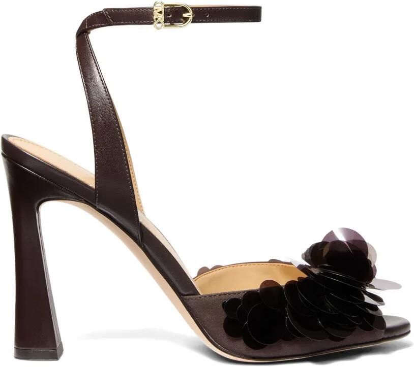 Michael Kors Loretta sandalen met pailletten Bruin