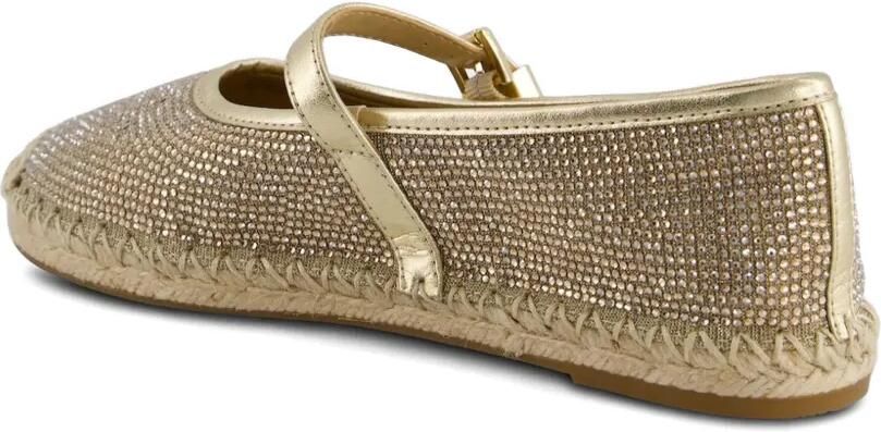 Michael Kors Lynn verfraaide mesh ballerina's met ketting en glitters Goud - Foto 3