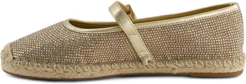 Michael Kors Lynn verfraaide mesh ballerina's met ketting en glitters Goud - Foto 5