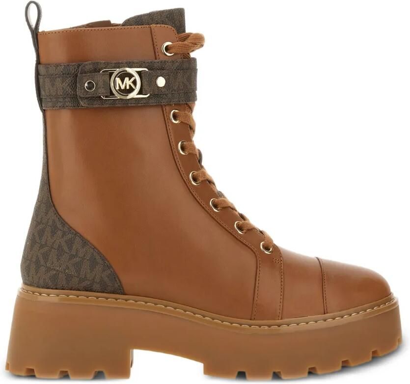 Michael Kors Mandy Amphibian leren laarzen Bruin