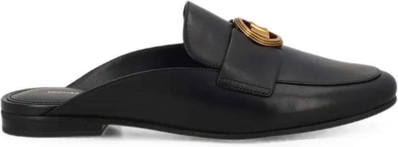 Michael Kors Mckenzie leren muiltjes Zwart