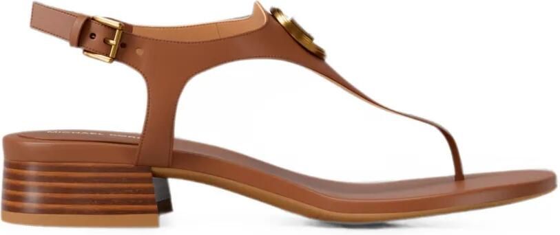 Michael Kors McKenzie sandalen met logoplakkaat Bruin