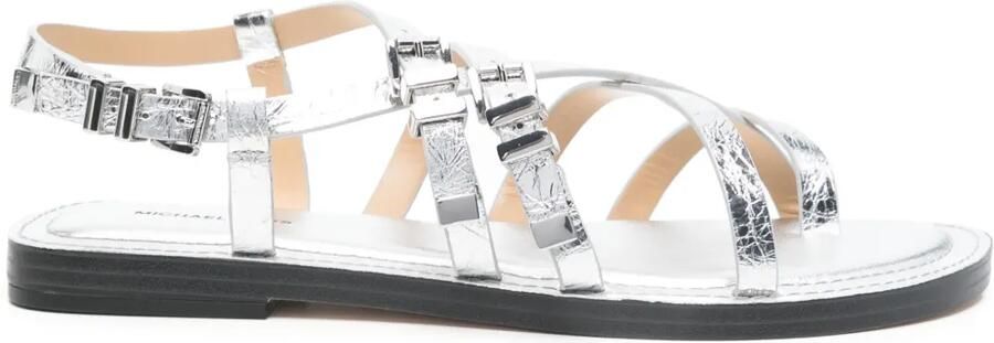 Michael Kors Metallic ballerina's Zilver