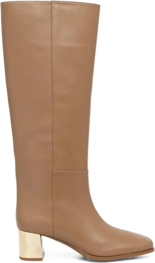 Michael Kors Darrington leather and Signature logo ankle boots Zwart - Foto 14