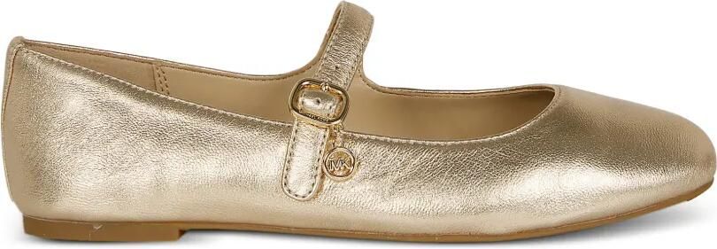 Michael Kors Metallic leren Mary Jane ballerina's Goud