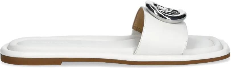 Michael Kors Milan sandalen met logoplakkaat Wit