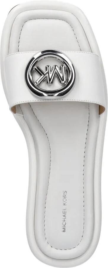 Michael Kors Dottie sneakers met reptiel-effect en plateauzool Wit - Foto 17