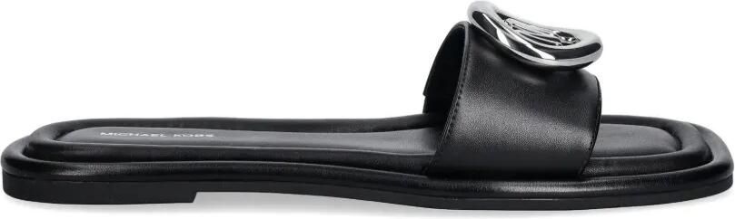 Michael Kors Milan sandalen met logoplakkaat Zwart