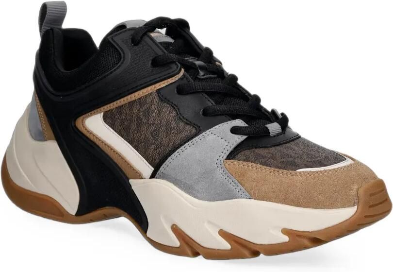 Michael Kors Mixed-Media Chase sneakers Bruin - Foto 2