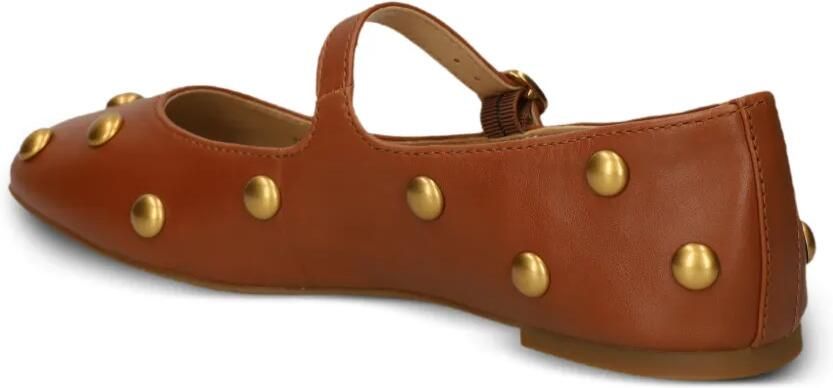 Michael Kors Nellie Flex leren ballerina's verfraaid met studs Bruin - Foto 6