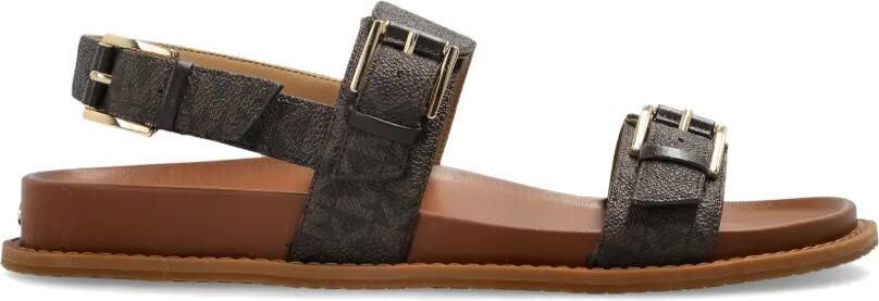 Michael Kors Nia platte sandalen Bruin