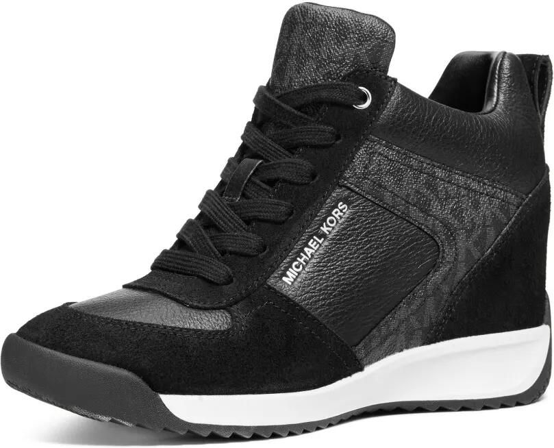 Michael Kors Nikko S2 sneakers met sleehak en logo-print Zwart - Foto 2