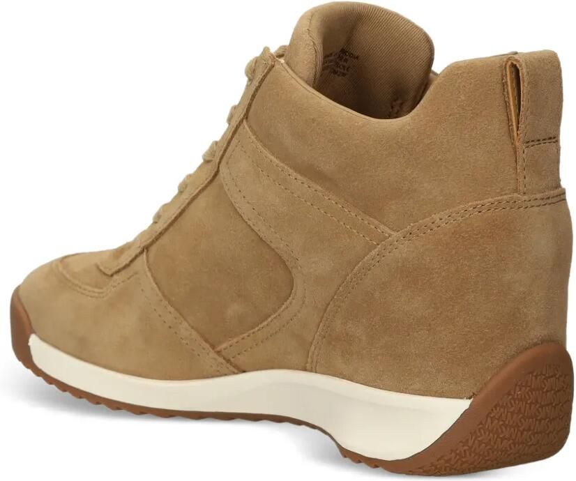 Michael Kors Nikko S2 suède sneakers met sleehak Beige - Foto 3