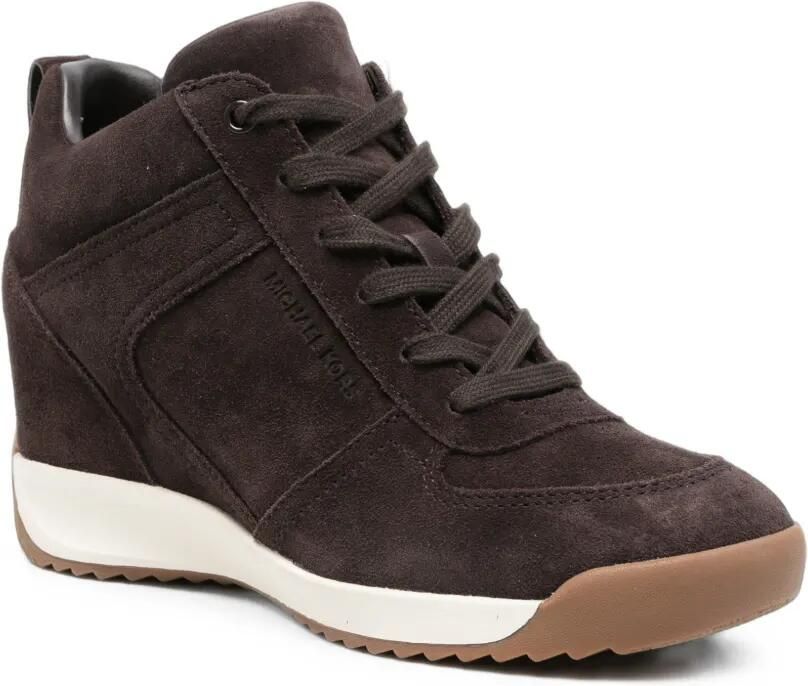 Michael Kors Nikko S2 sneakers met sleehak Bruin - Foto 3