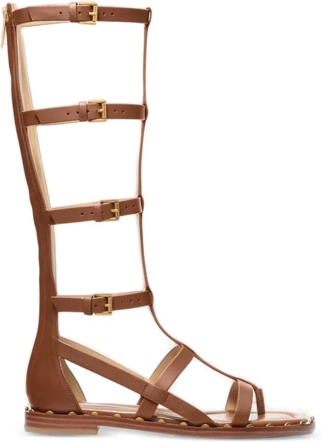 Michael Kors Noa sandalen met gespsluiting en studs Bruin