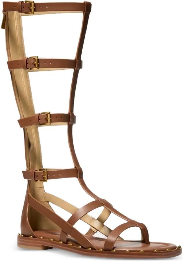 Michael Kors Noa sandalen met gespsluiting en studs Bruin - Foto 2