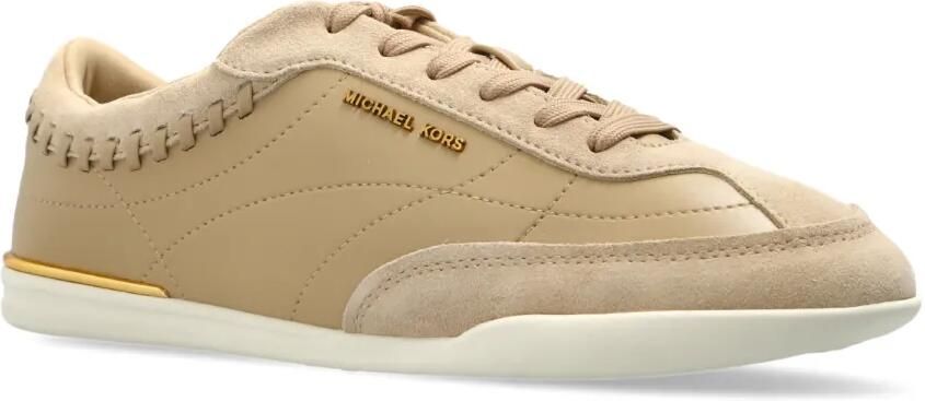 Michael Kors Nolan sneakers met stiksels Beige - Foto 3