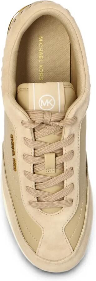 Michael Kors Nolan sneakers met stiksels Beige - Foto 4